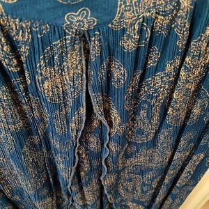 Earthbound Peacock Blue Skirt